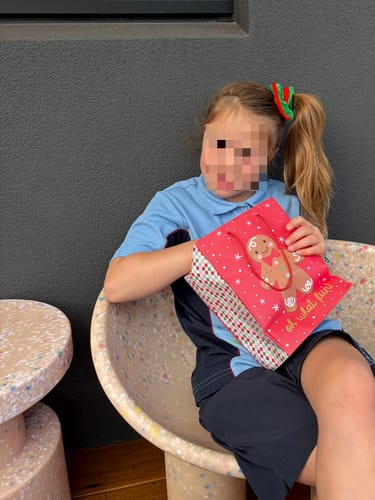 Customer photo review of Confetti Side Table | Peach