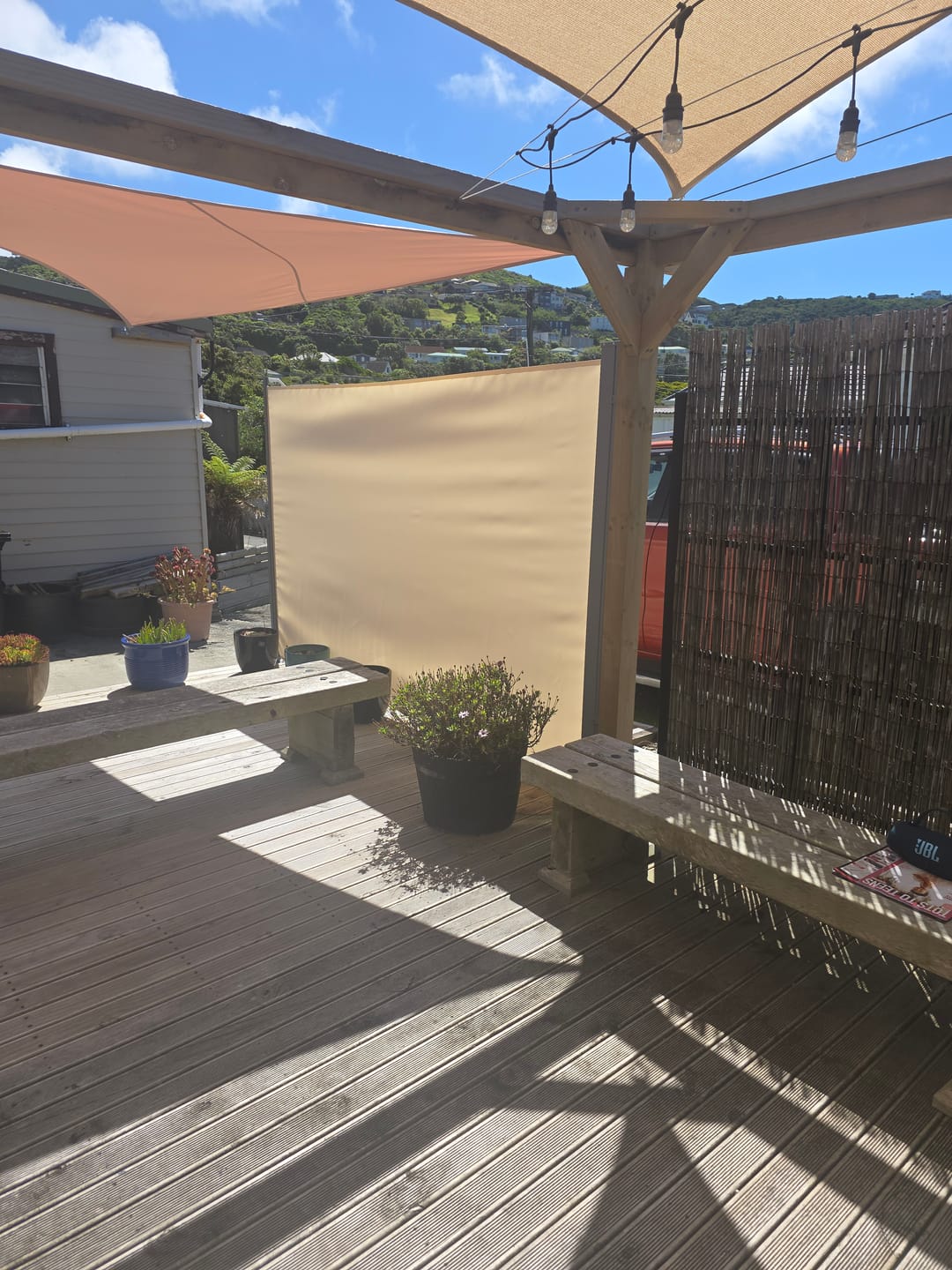 Customer photo review of Patio Screen Retractable Side Awning - 1.8m X 3m