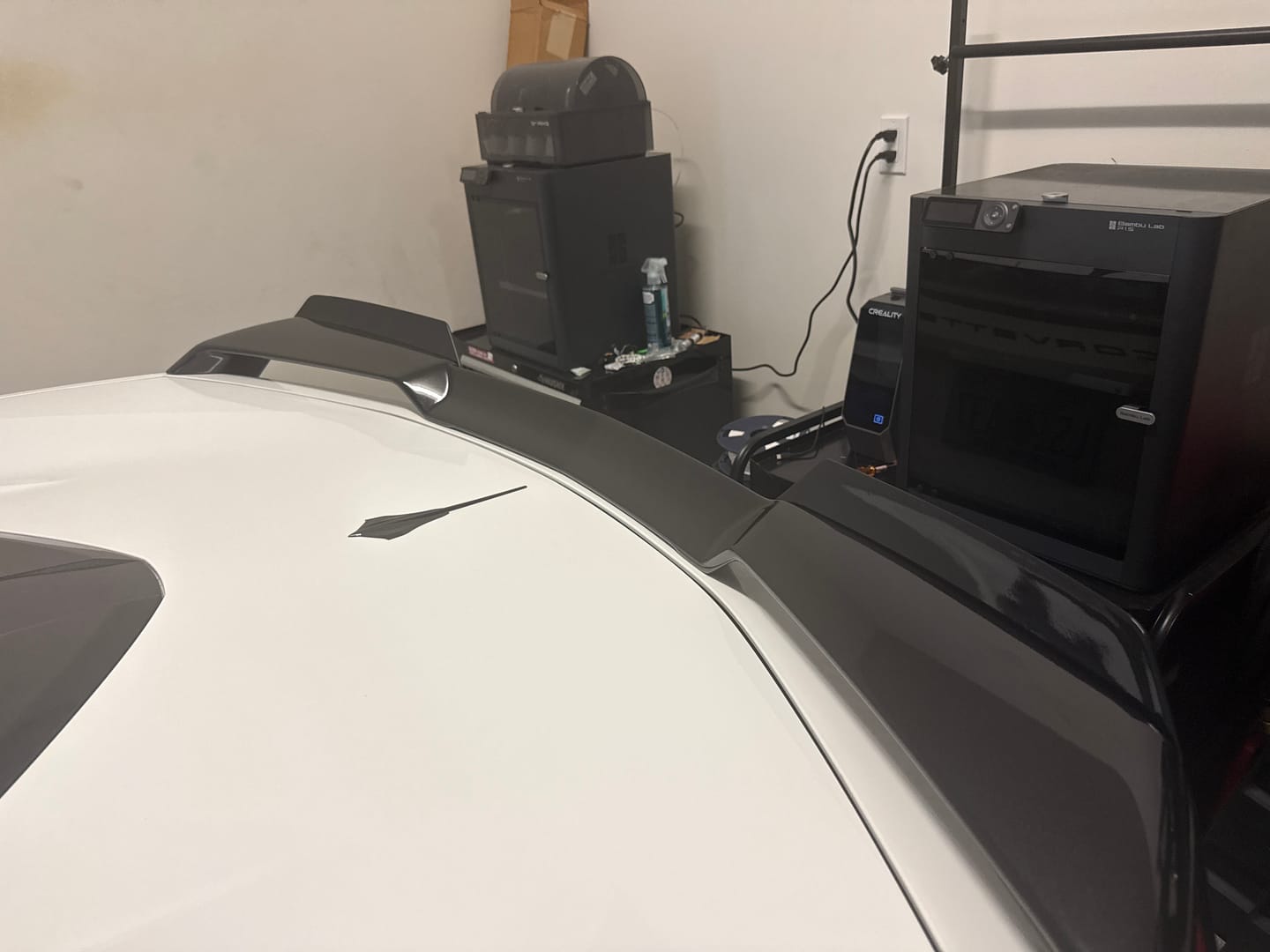 Customer photo review of Z51 Package Corvette C8 Stingray Rear Add-On Wicker Extension