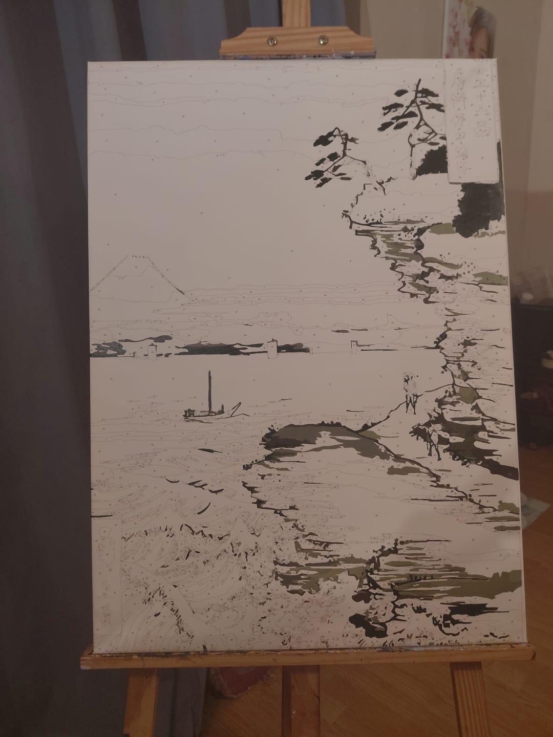 Customer photo review of Paint by Numbers Kit-Waves by the Sea