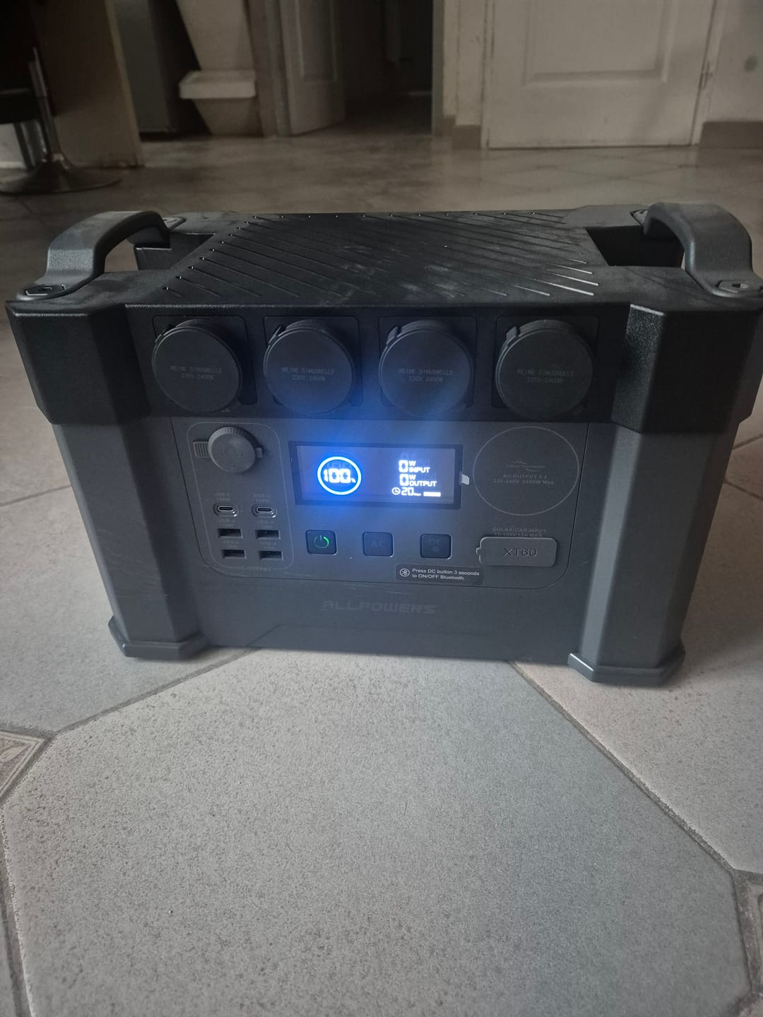 Customer photo review of ALLPOWERS S2000 Pro Station électrique portable 2400W 1451Wh