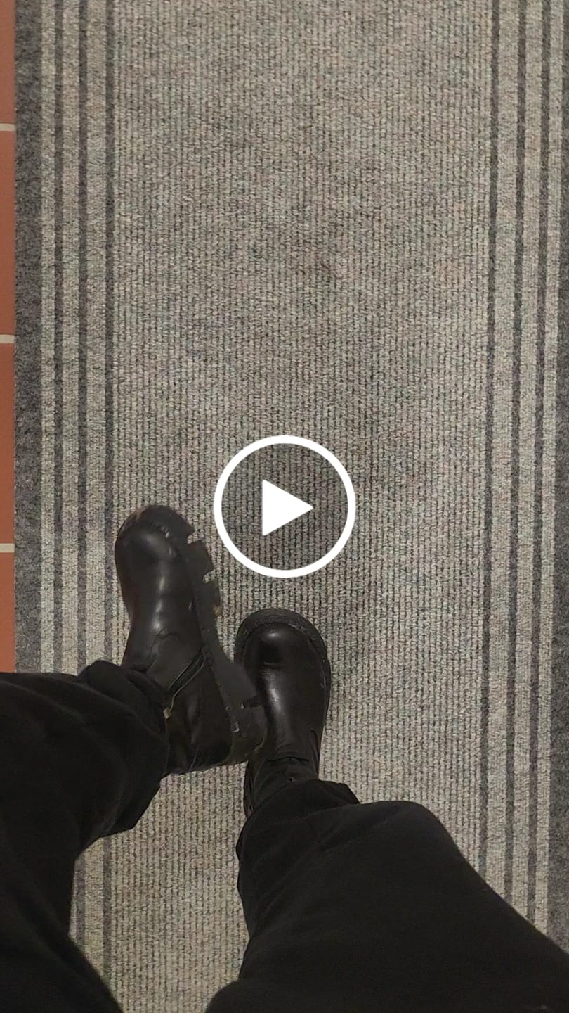 Customer video review of Women Vintage Genuine Leather Spliced Platform Boots