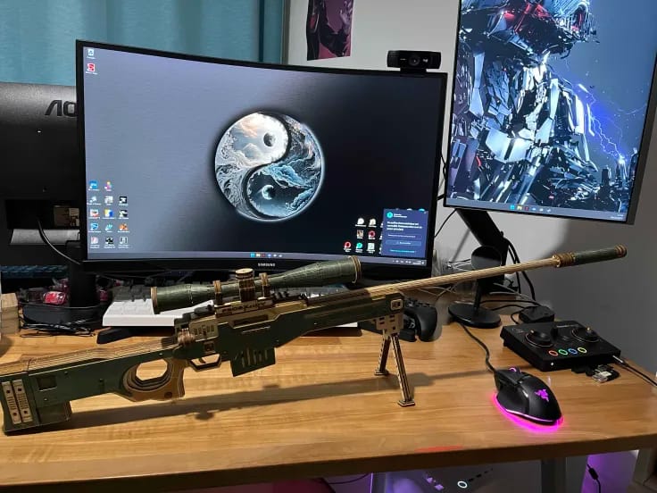 Customer photo review of Rokrgeek AMW Sniper Army Green 3D Wooden Puzzle