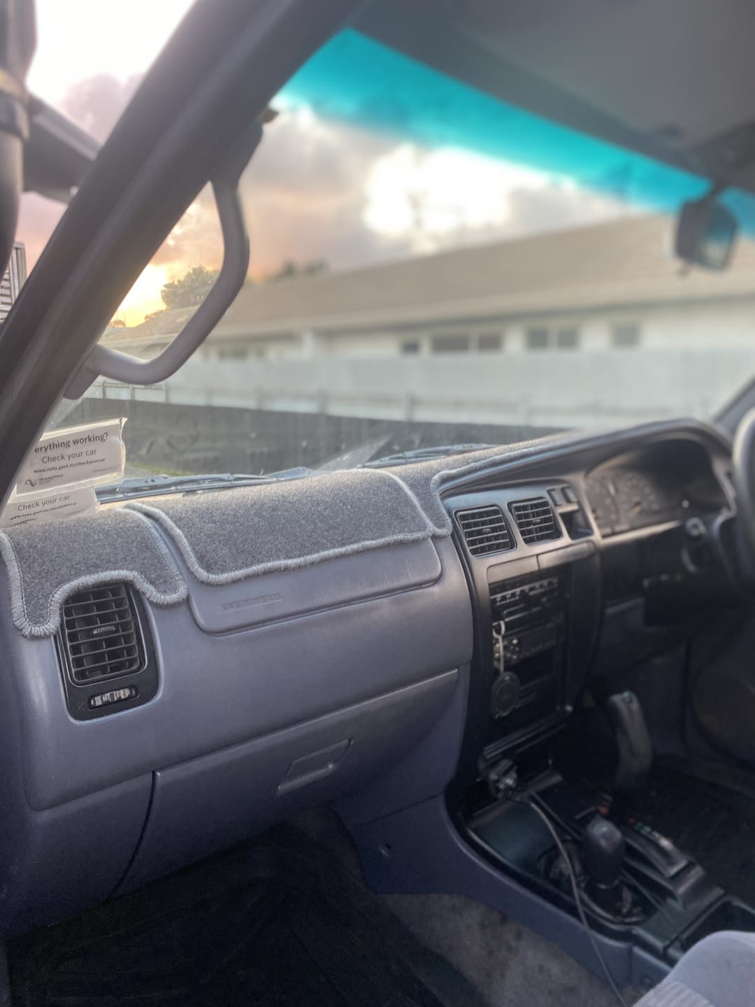 Customer photo review of Hilux Surf Carpet Dash Mat l 3rd Gen 96 - 02