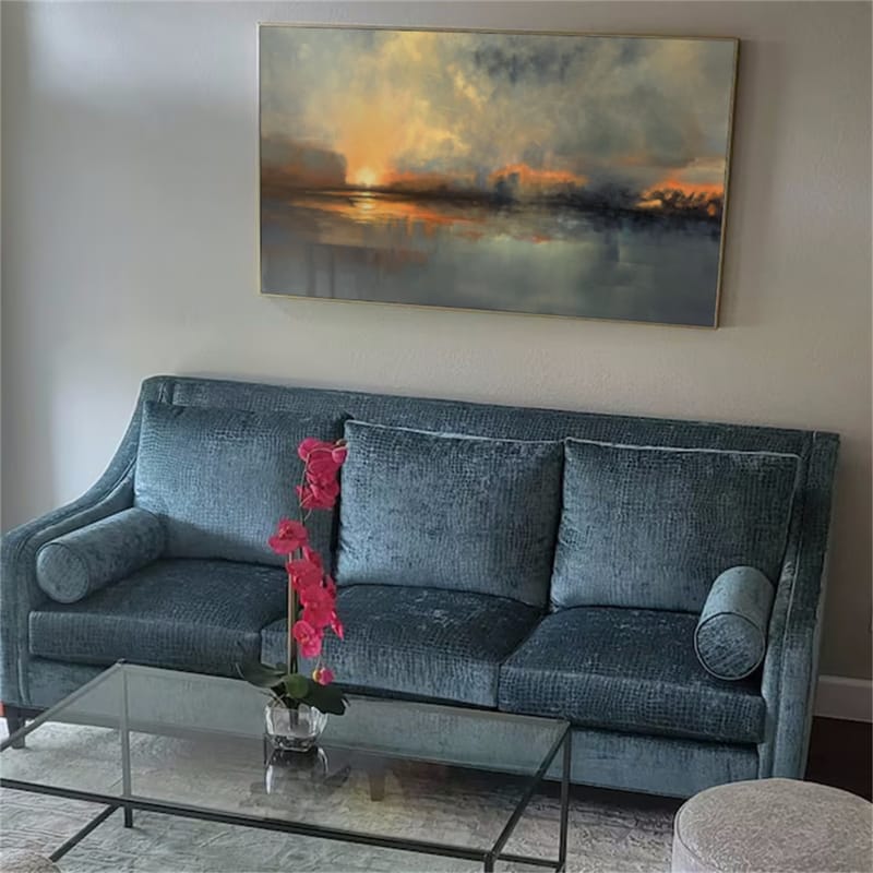 Customer photo review of Abstract Painting Canvas #AP193