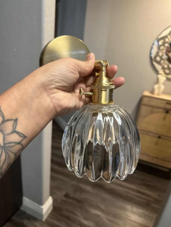 Customer photo review of Vintage TulipGlow Wandleuchte | Blüten-Design
