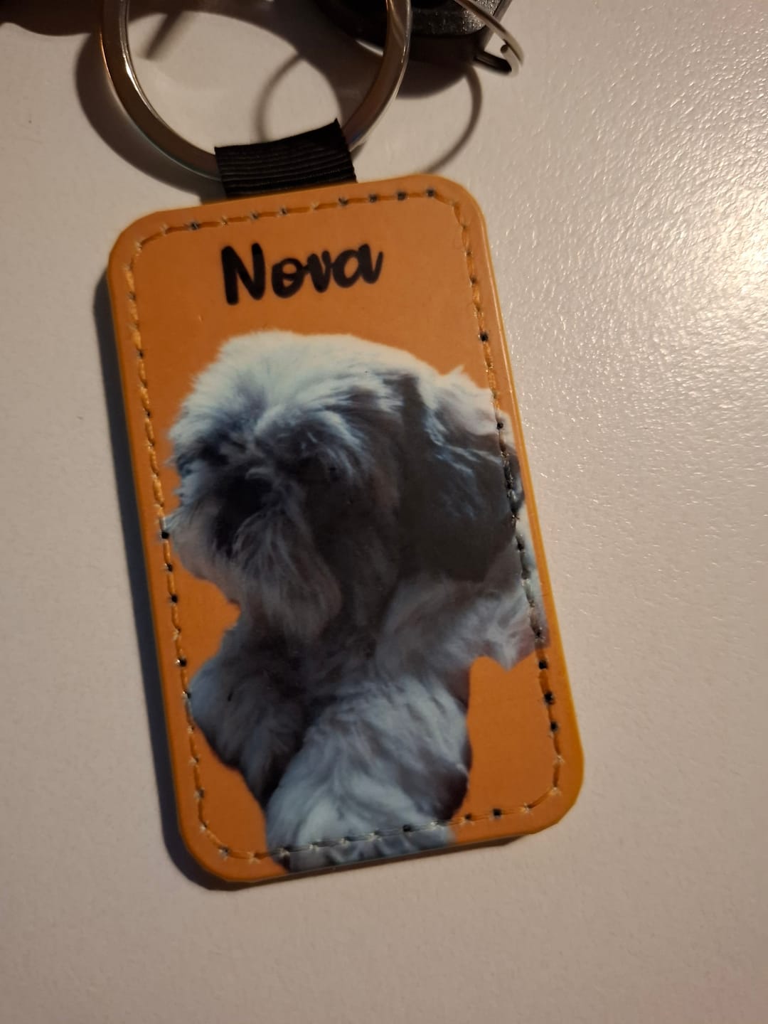 Customer photo review of Huisdier portret - Gepersonalliseerde sleutelhanger