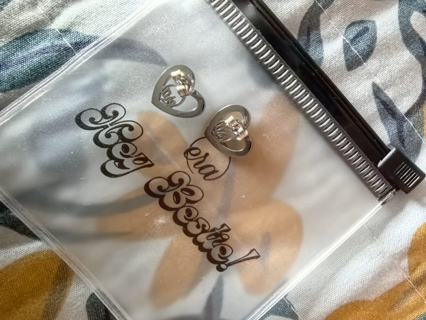 Customer photo review of Silver Thando Studs