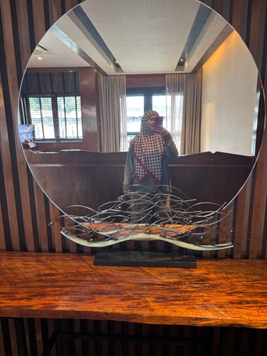 Customer photo review of Monogram Square (Burgundy)