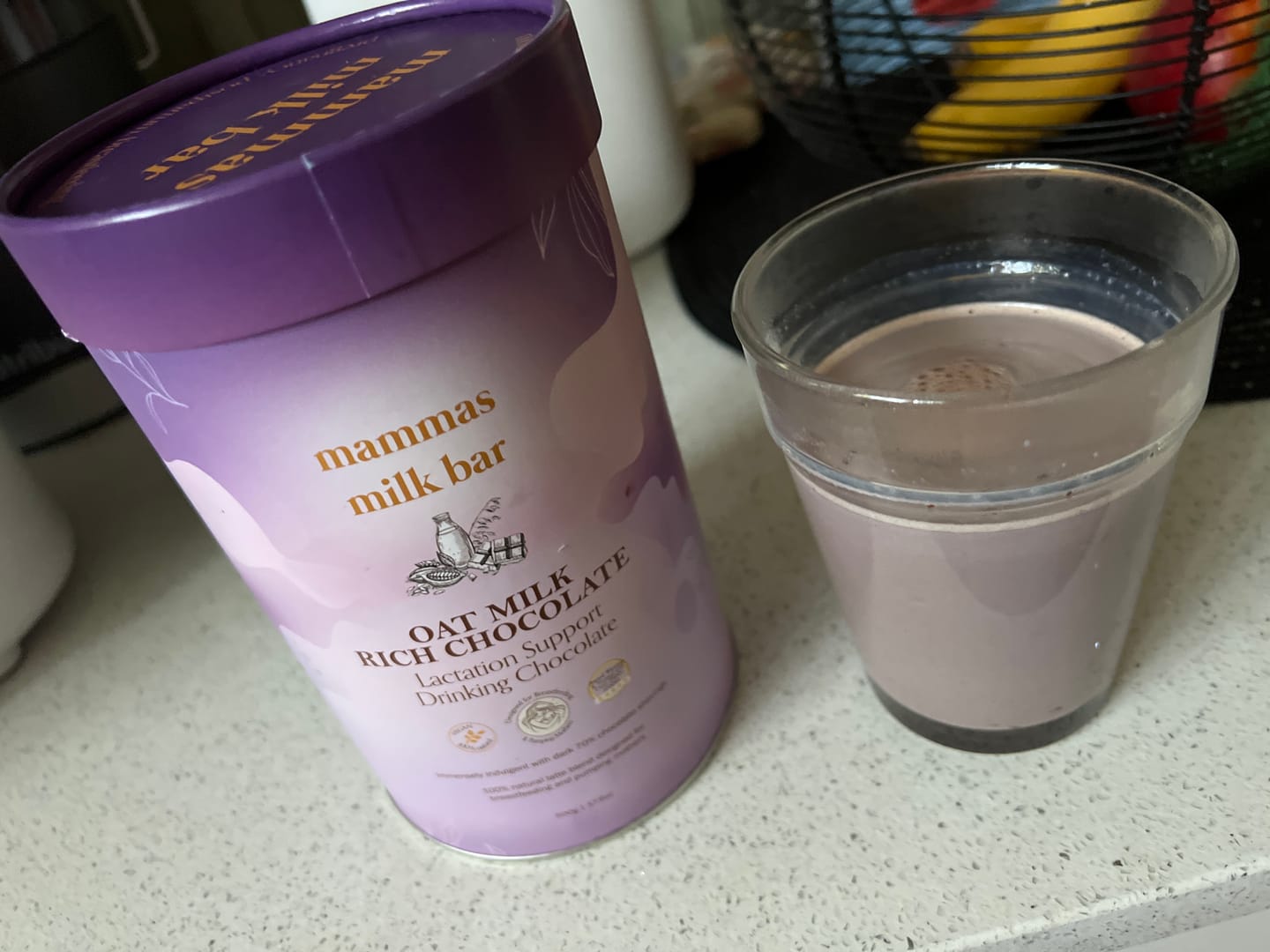 Customer photo review of *NEW* Lactation Oat Milk Rich Chocolate