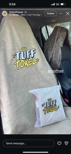 Customer photo review of Waterproof Car Towel Seat Cover