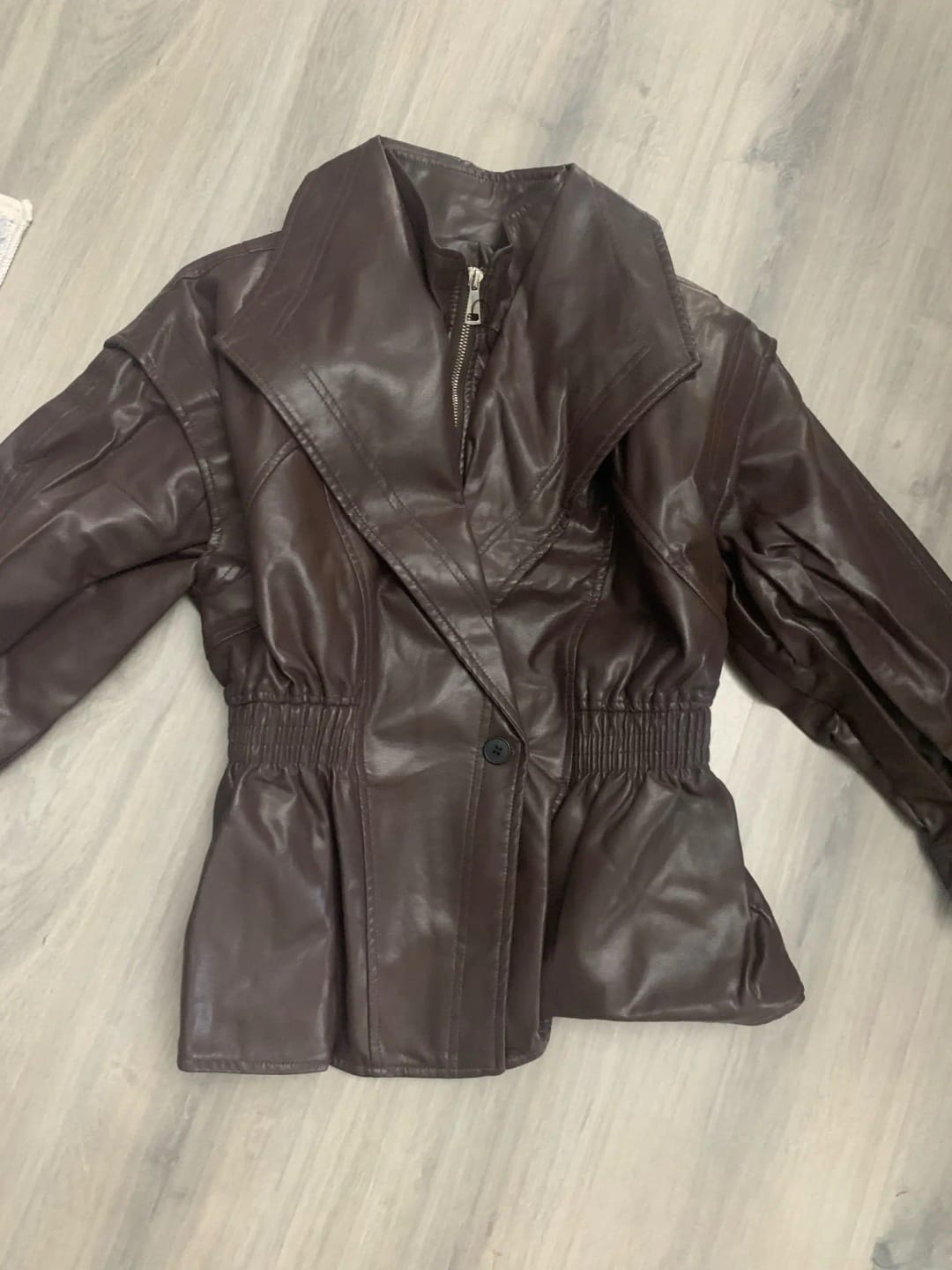 Customer photo review of Rosalie Leather Jacket