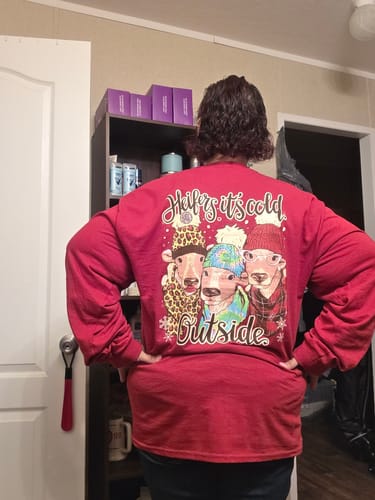 Customer photo review of Heifer It's Cold Outside
