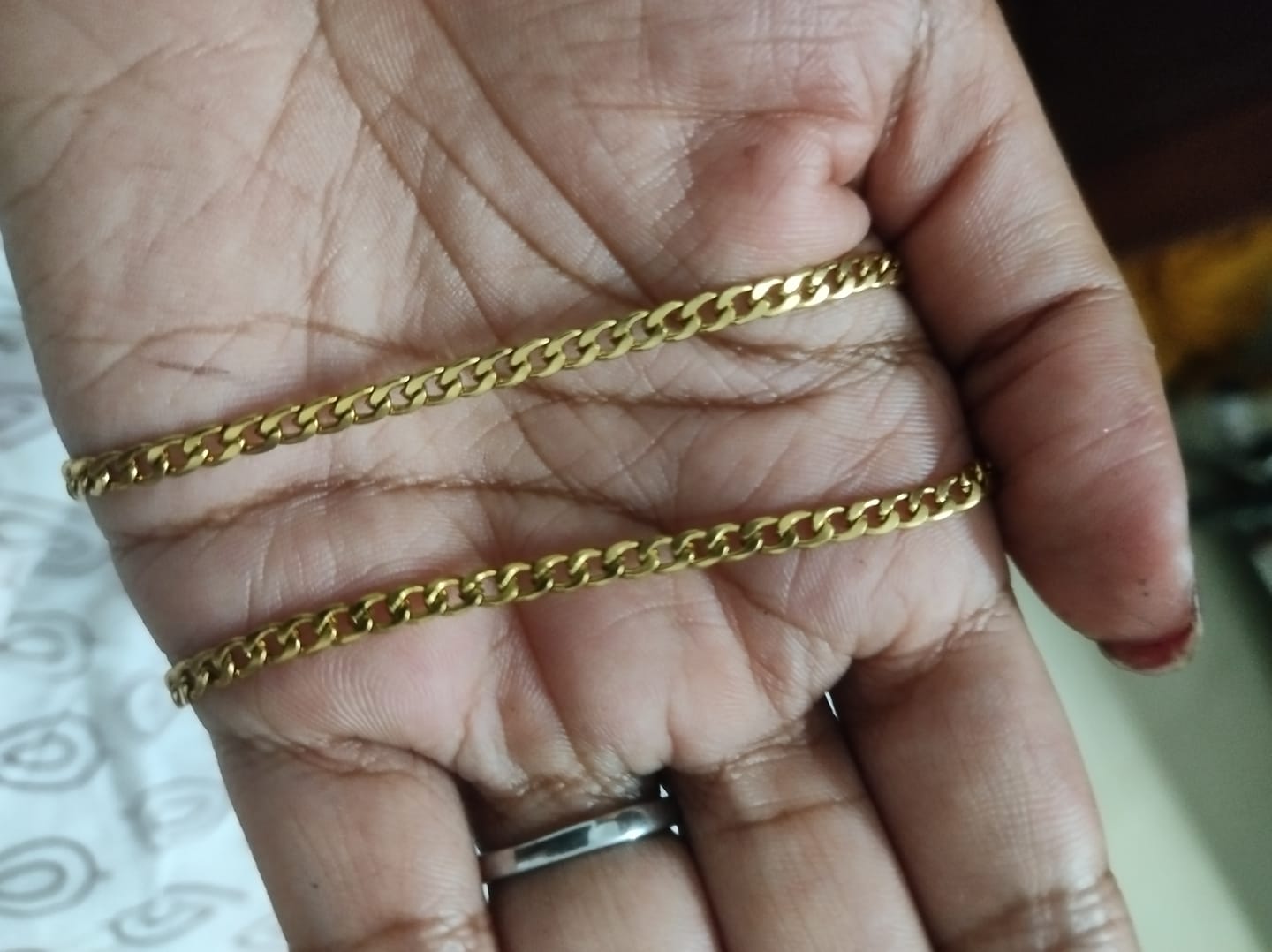 Customer photo review of Chunky Cuban Chain Necklace