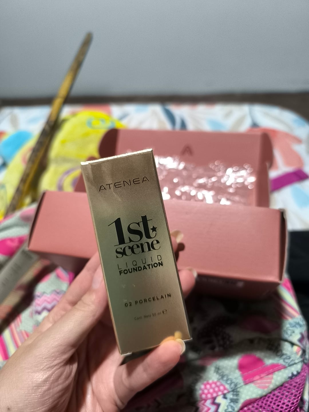 Customer photo review of BASE DE MAQUILLAJE LÍQUIDA 1ST SCENE