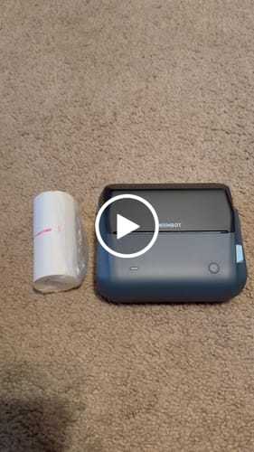 Customer video review of NIIMBOT B4 Inkless Thermal Label Maker for Shipping Label, Idea for bussiness&offices