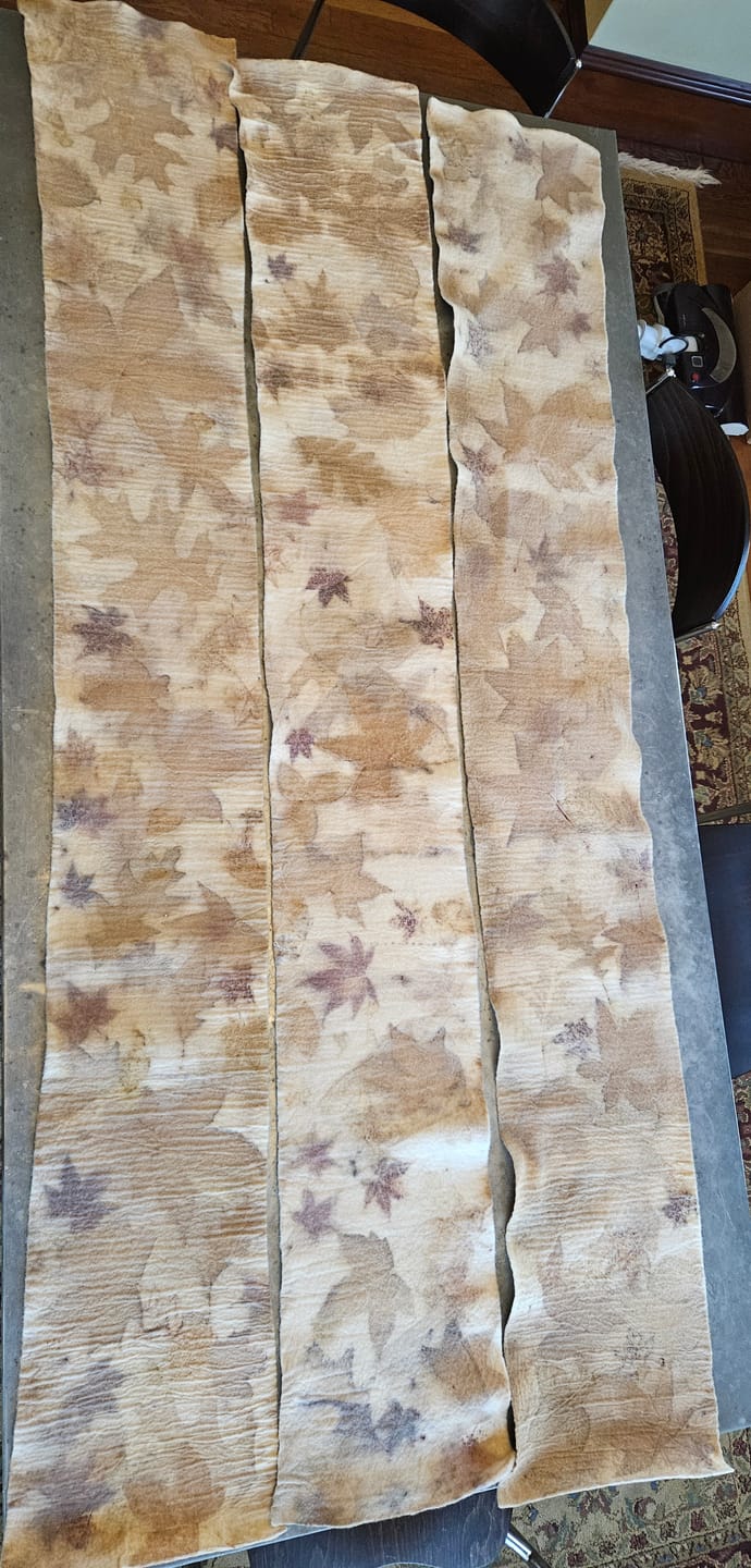 Customer photo review of 100% Wool Craft Felt By Yard