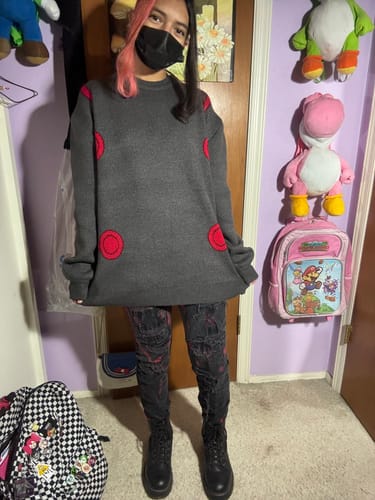 Customer photo review of Greed Sweater