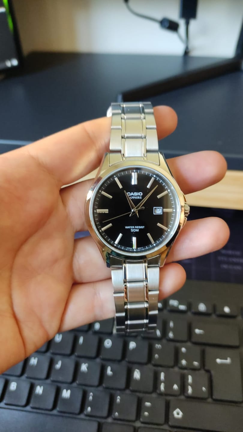 Customer photo review of Reloj Casio Sapphire Análogo MTS-115D-1AV Correa de Acero