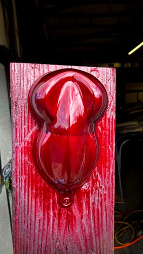 Customer photo review of Blank Speed Shapes for Paint Spray Out Samples