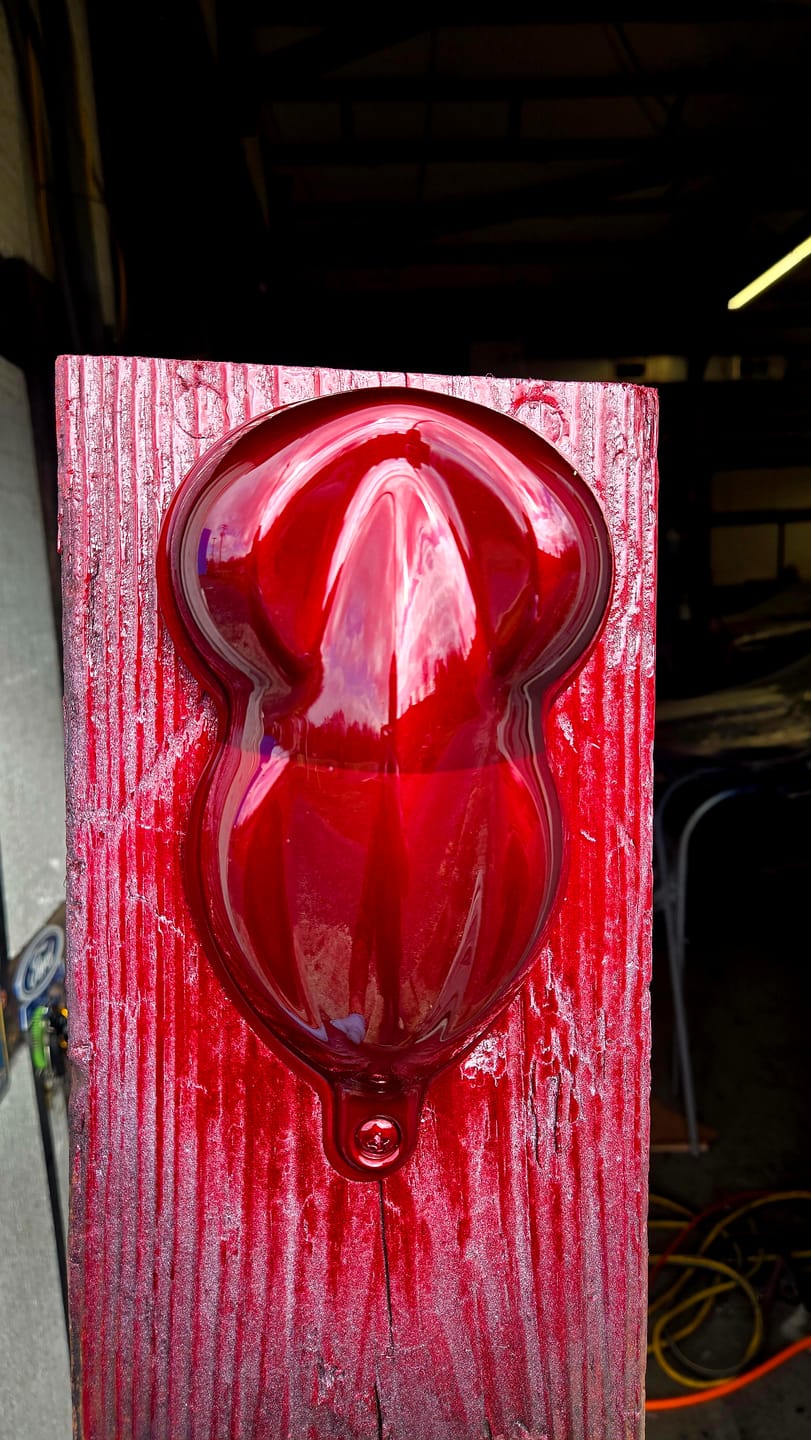 Customer photo review of Blank Speed Shapes for Paint Spray Out Samples