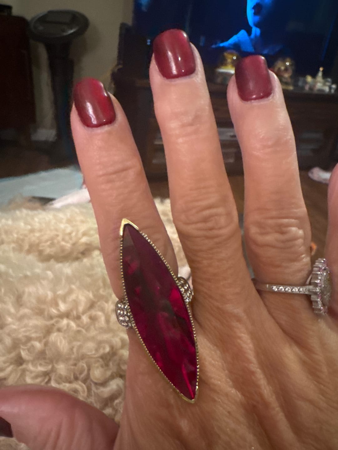 Customer photo review of HEIDI DAUS® "Fabulous Feng Shui" Crystal Cocktail Statement Ring