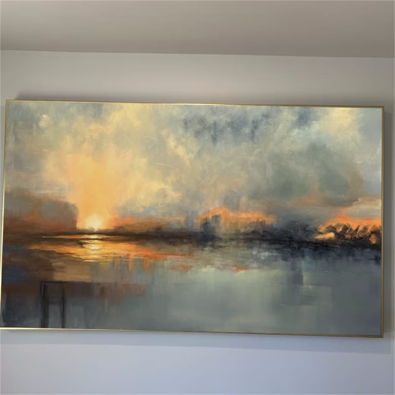 Customer photo review of Abstract Painting Canvas #AP193