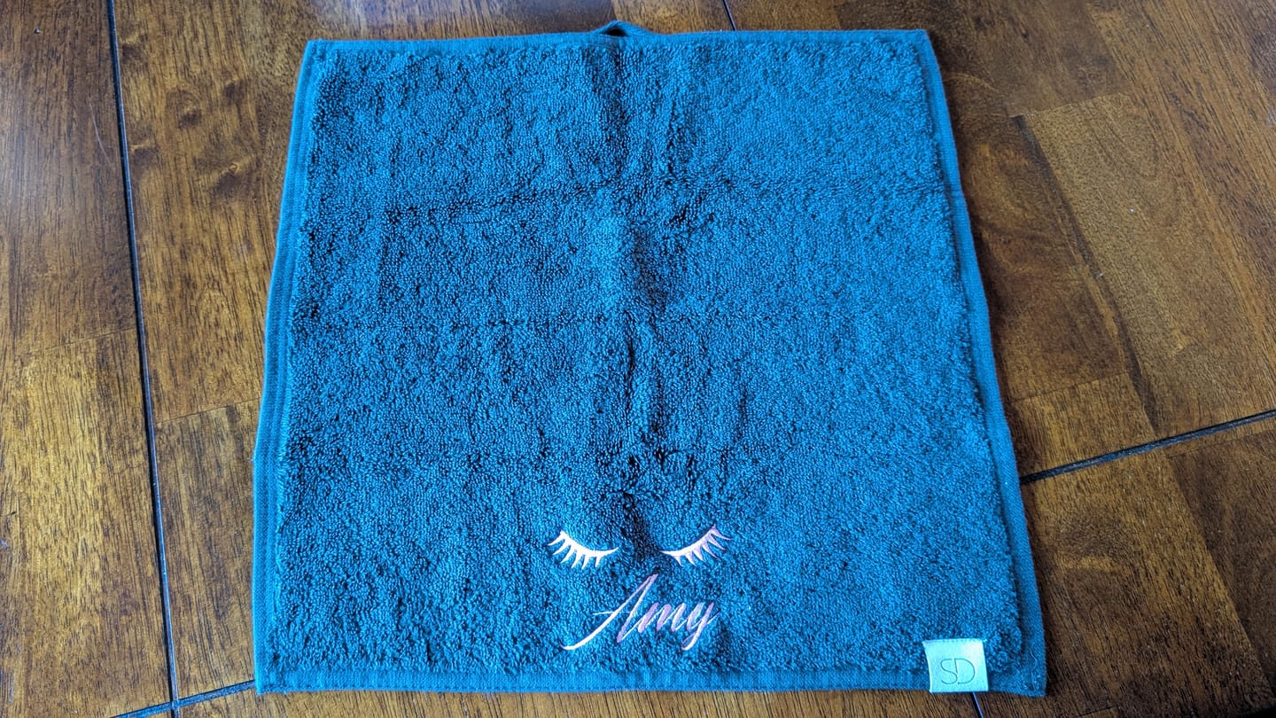 Customer photo review of Organic Cleansing Washcloths
