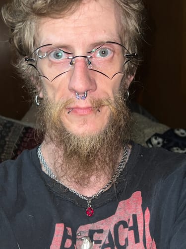 Customer photo review of Batty Eyeglasses