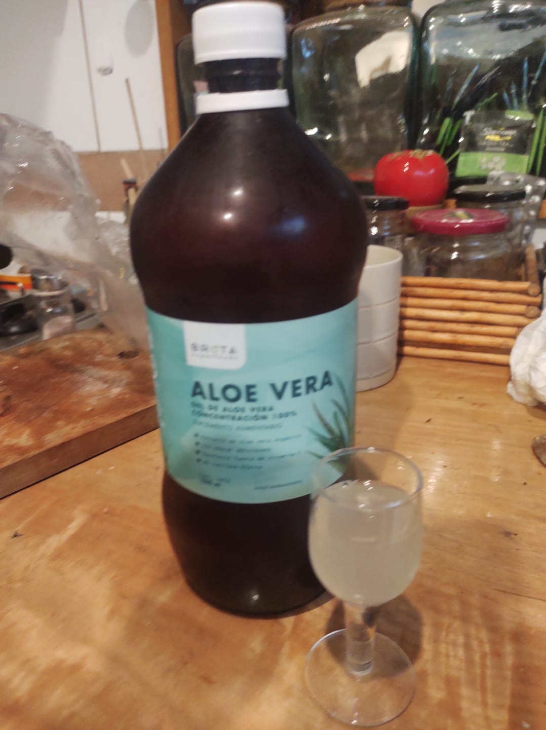 Customer photo review of Gel de Aloe Vera 1 litro