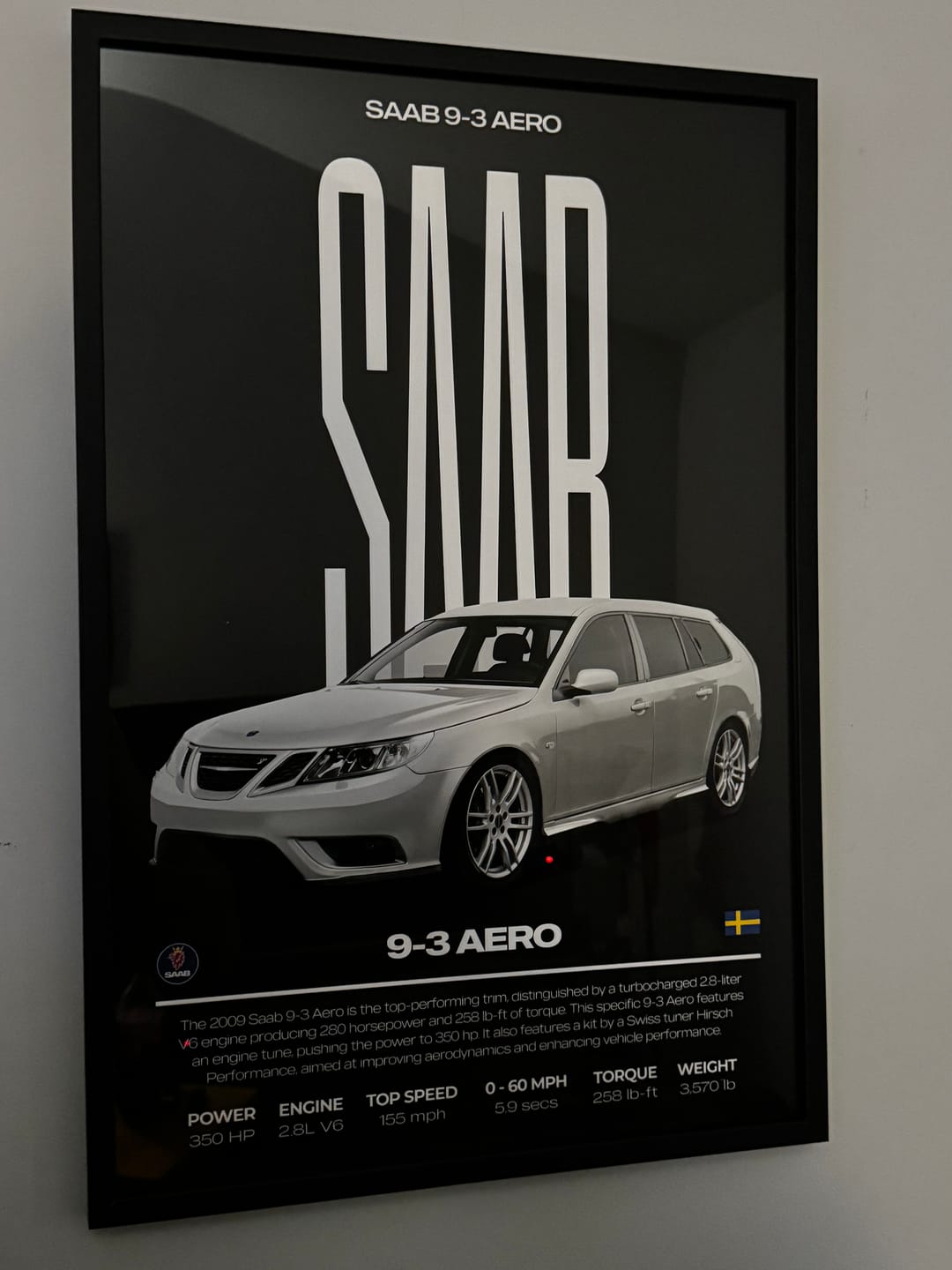 Customer photo review of Modern Custom Car Poster – Artist Handmade