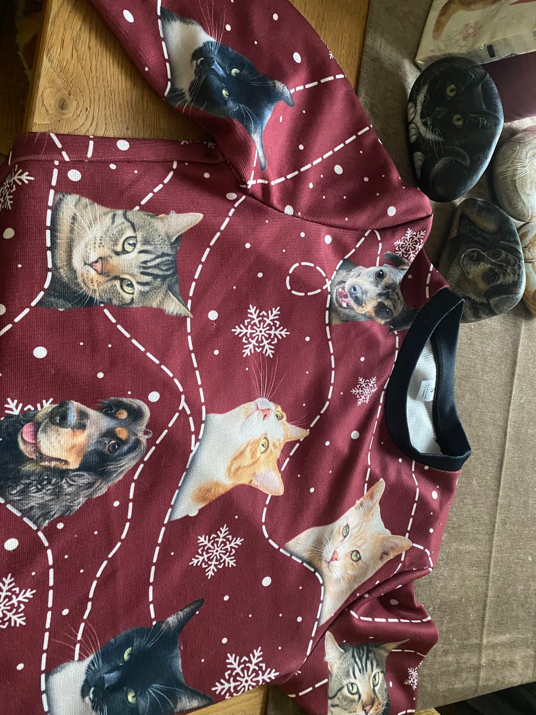 Customer photo review of Special Customize Ugly Sweater All Over Print Custom Christmas Outfit