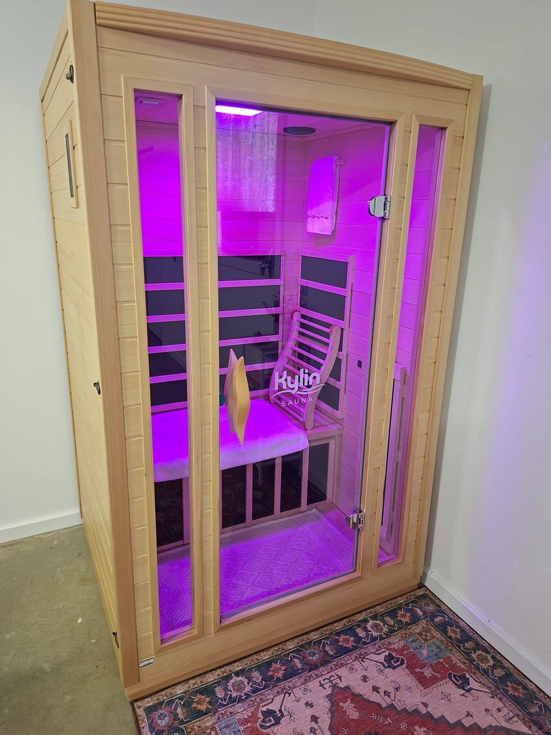Customer photo review of Kylin Full Spectrum Low EMF Carbon Far Infrared Sauna 2 people - K8200 FS