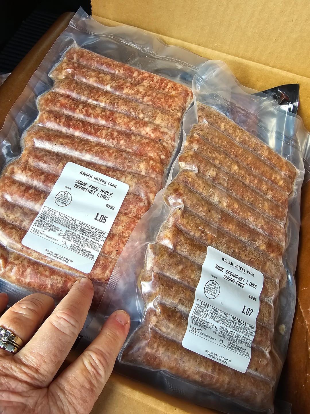Customer photo review of Heritage Berkshire Sage Breakfast Sausage