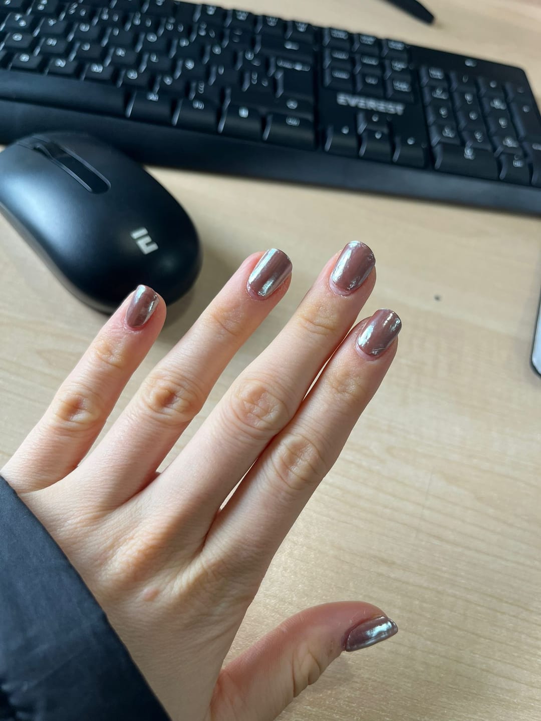 Customer photo review of N Chocolate Chrome Jel Tırnak 30 Adet, 2 Kullanım