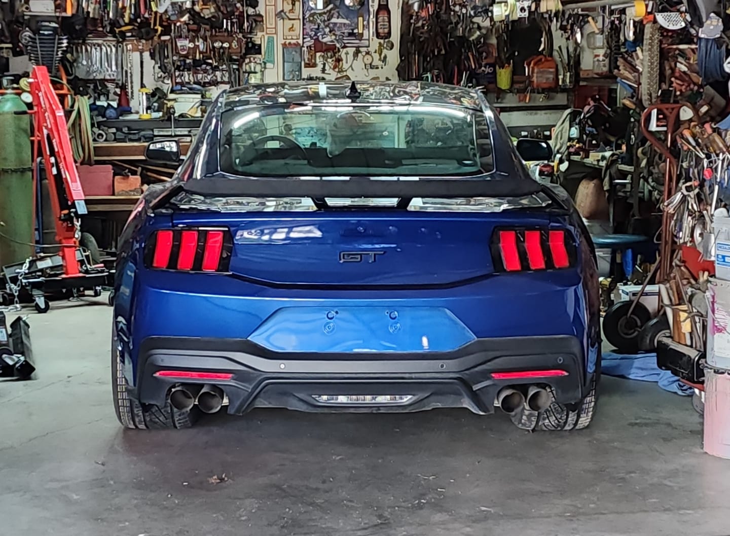 Customer photo review of 2024+ Ford Mustang GT Performance Wing Rear Gurney Flap Spoiler