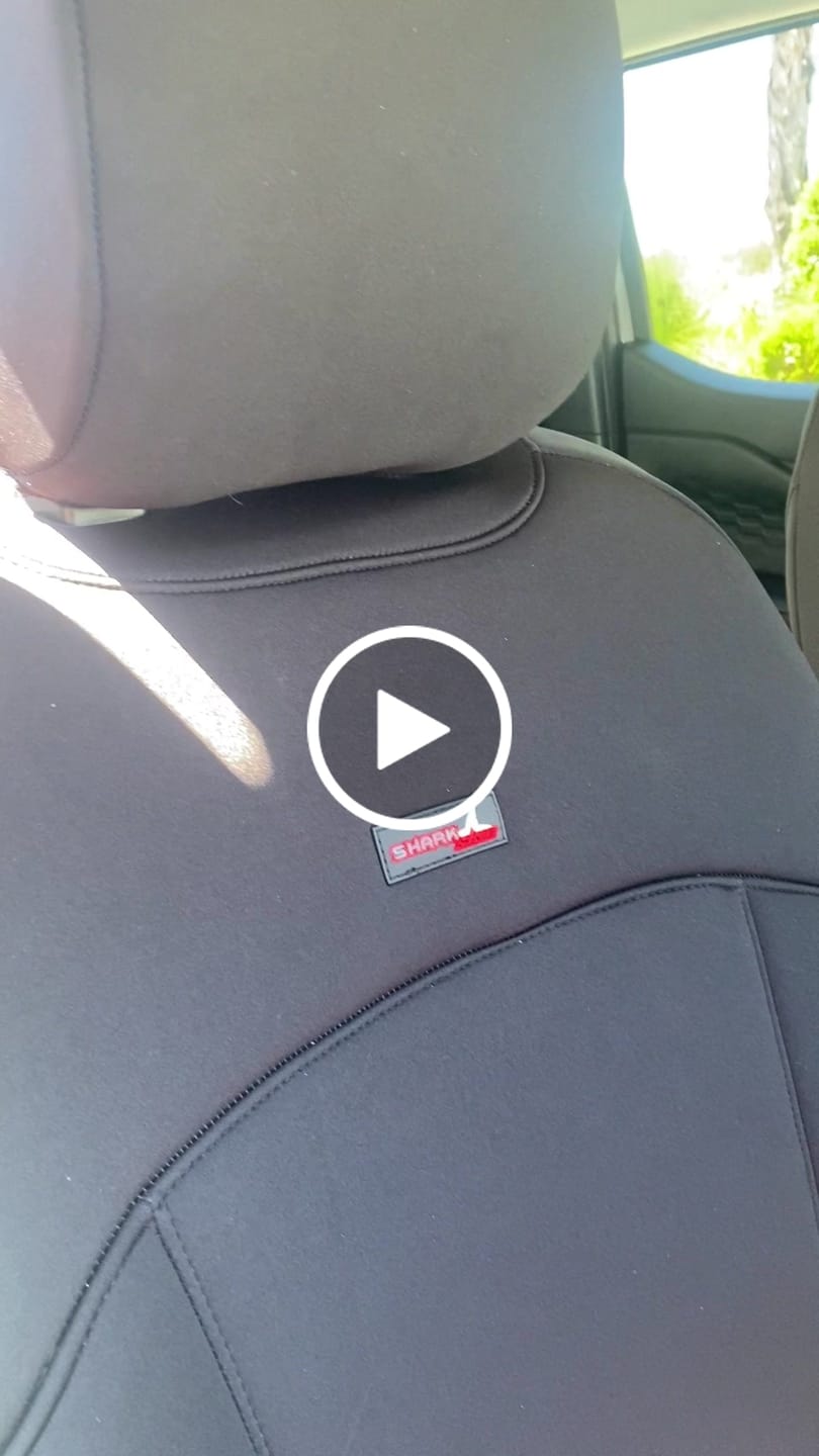 Customer video review of Sharkskin PLUS Neoprene Seat Covers for Ford RANGER NEXT-GEN XLT