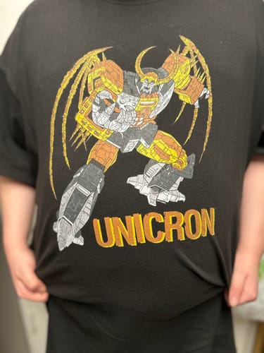 Customer photo review of Transformers Unicron Shirt