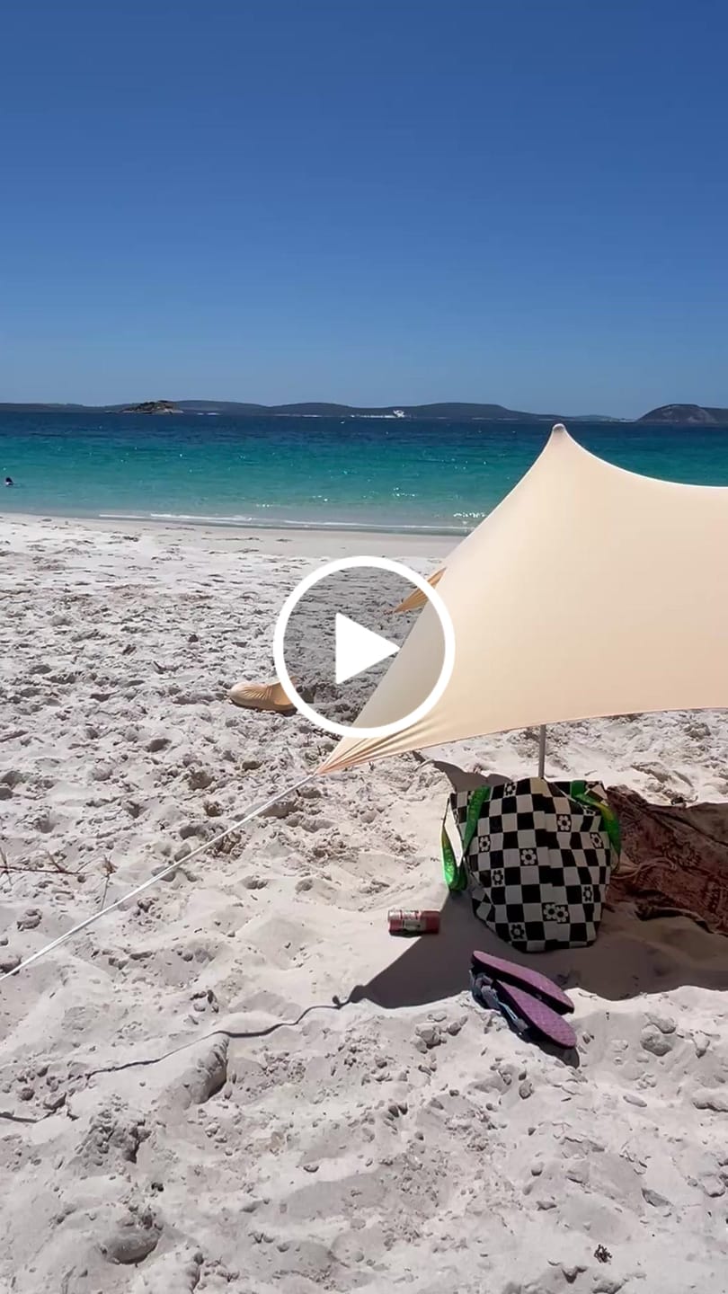 Customer video review of Peachy Beach Tent