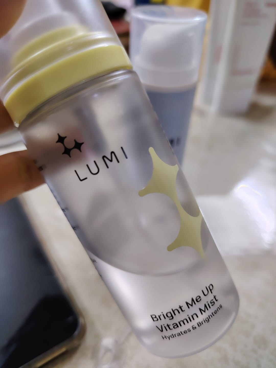 Customer photo review of Bright Me Up Vitamin Mist