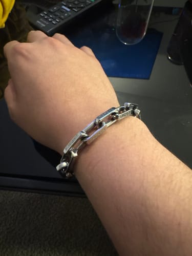 Customer photo review of Greek Chain Link Bracelet