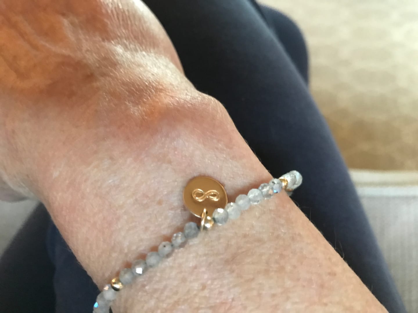 Customer photo review of Protect Intention Bracelet | Labradorite