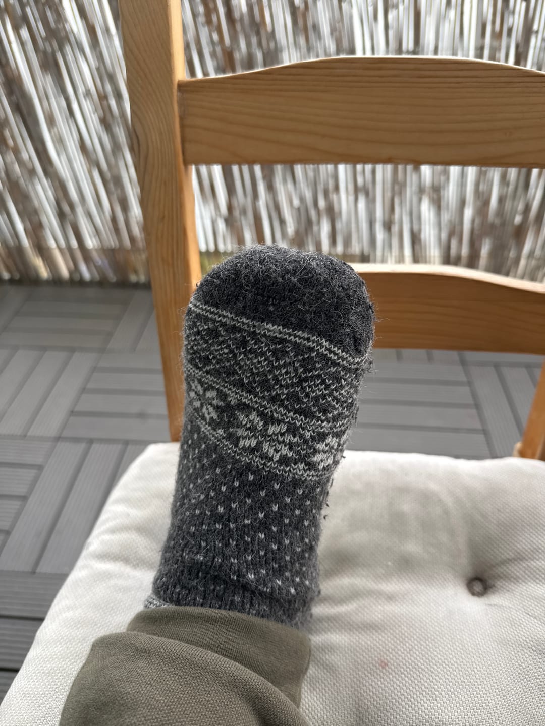 Customer photo review of Alpaka-& Merino Norweger-Socken