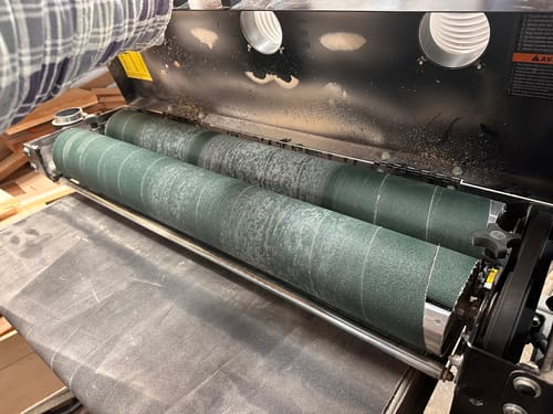 Customer photo review of 3 inch X 70 FT Premium Zirconia Woodworking Drum Sander Roll