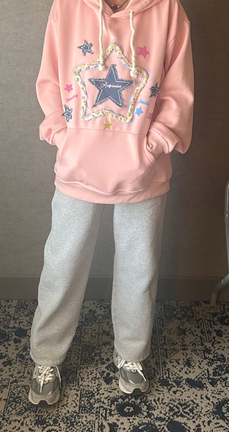 Customer photo review of Aelfric Eden Oversized Star Hoodie