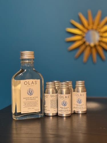 Customer photo review of OLAS Mouthrinse - 30 mL - 5-Pack Aluminum Bottles
