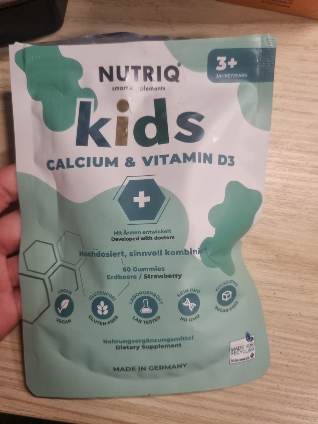 Customer photo review of Kids Calcium & Vitamin D3