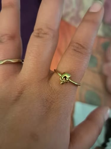 Customer photo review of Just Love Skulls Ring