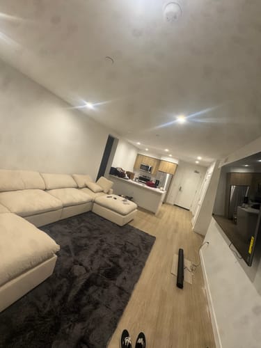 Customer photo review of Cozy Collection Plush Modular 6 Piece Double Ottoman Sectional