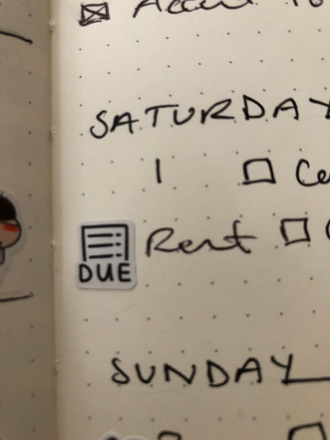 Customer photo review of Due Icons Planner Stickers